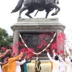 एसएसपीएमएस येथील छत्रपती शिवरायांच्या अश्वारुढ स्मारकासमोर उभारणार भगव्या स्वराज्यध्वजासह ५१ फुट शिवशक राजदंड स्वराज्यगुढी